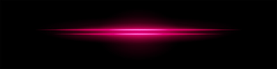Pink central glow. Two layered beams with soft radial light burst and blurred edges on dark background. Ideal for sci-fi, light energy, futuristic effects.