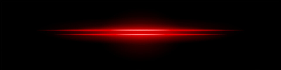 Red central glow. Two layered beams with soft radial light burst and blurred edges on dark background. Ideal for sci-fi, light energy, futuristic effects.
