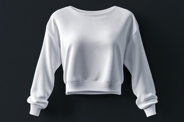 Stylish white crop top mockup designed for women's casual wear, perfect for summer outings and street style fashion