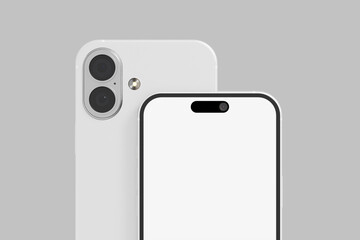 Front View Phone Screen Display Mockup