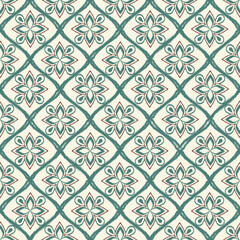 Ikat seamless damask pattern