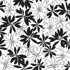 Seamless pattern with beautiful plants perfect for textiles,