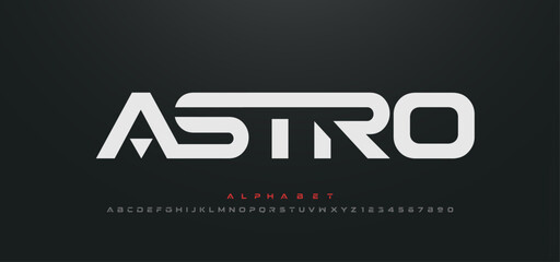 Abstract sport modern alphabet logo font. Typography bold typeface design for sport, technology, fashion, digital, future creative logos fonts. vector illustration