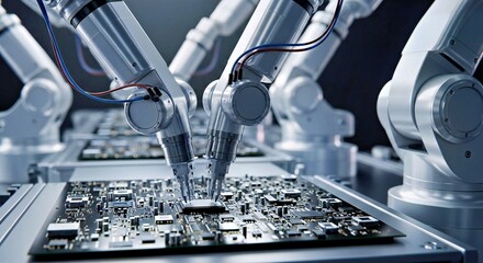 This dark and unsettling image features a bloody clockwork figure standing amidst a pile of human skulls, evoking a sense of horror and macabre fantasy. It's a grim and thought-provoking composition.