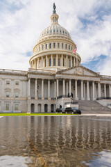 The iconic United States Capitol building, an emblem of American democracy