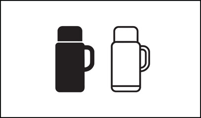 Thermo vector outline and silhouette design