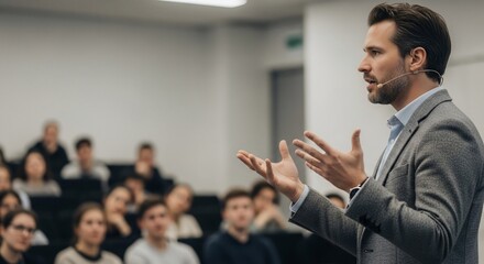 Engaging Speaker Addressing Attendees in a Lecture Hall