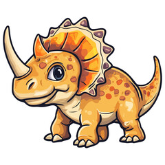 Fototapeta premium triceratops, ancient animal, vector, transparent background, creature, animal, isolated, nature, big, icon, dinosaur, large, safari, wildlife, fauna, dino, jurassic, prehistoric, extinct