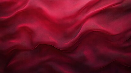 Obraz premium smooth flowing red fabric with soft folds and gentle shadows creating a sense of warmth and elegance