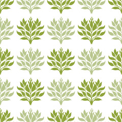 Seamless floral pattern with vector herb. Floral illustration. Can be used for making wallpaper, fabrics and other types of products