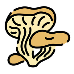 Oyster mushroom icon	
