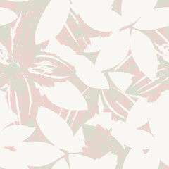 Pastel Abstract Floral Seamless Pattern Design