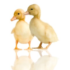 two baby ducks
