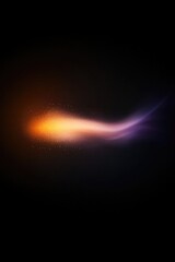 Obraz premium Vibrant stream of color glides through darkness, symbolizing dyn