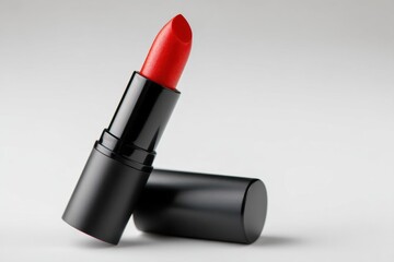 Red lipstick and cap cosmetic product