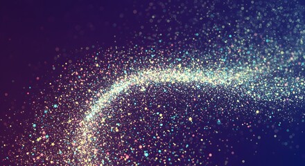 Whimsical stardust veil creates a magical atmosphere perfect for enchanting events and celestial celebrations