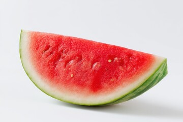Watermelon slice on a white background