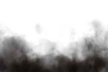 Grey fog with soft mist effect. Transparent PNG for adding subtle haze to design layers and projects
