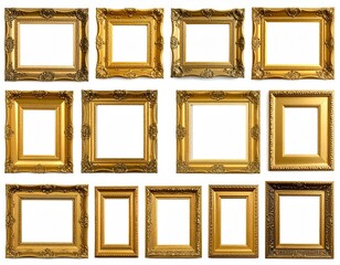 set of wooden frames
