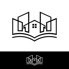 Obraz premium Construction minimalist logo design 