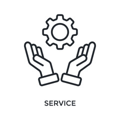 Obraz premium Service Icon Outline Style. Vector Illustration For Graphic Design