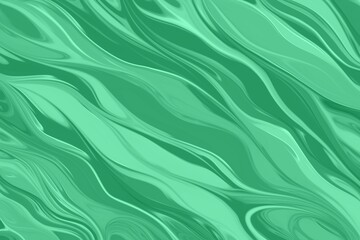 Liquid or water flow wave green pattern background design. Abstract green background with waves, liquid, metal, paint. Three-dimensional