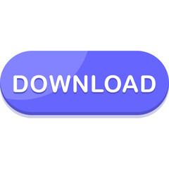 Modern Download Web Button, SVG UI Vector Element