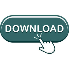Modern Download Web Button, SVG UI Vector Element