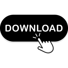 Modern Download Web Button, SVG UI Vector Element