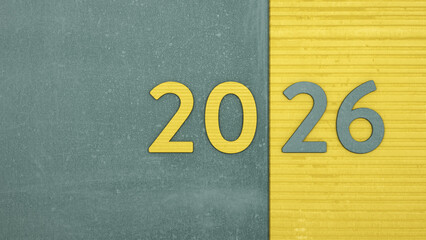New Year 2026 Creative Design Concept - 3D Rendered Image