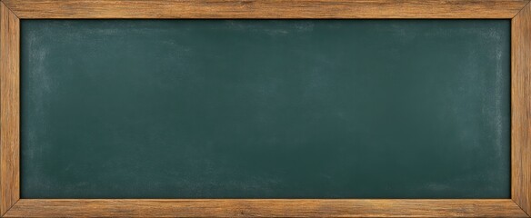 The chalkboard in a classroom setting ready for creative teaching and learning.