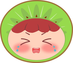 Cute Head Kiwi Crying