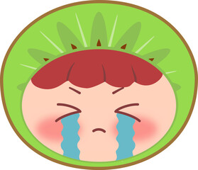 Cute Head Kiwi Crying