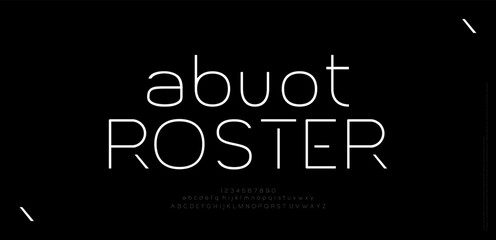 Modern minimal logo alphabet font. Abstract scifi science futuristic typography sport, technology, fashion, digital, future creative logos fonts. vector illustration