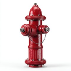 Red fire hydrant emergency water source