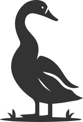 Bird silhouette of a duck vector illustration