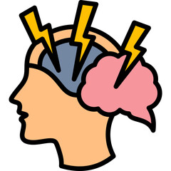 Positive Thinking lineal color icon