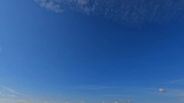 beautiful timelapse clip of small clouds - natural backdrop