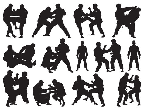 BRAZILIAN JIU JITSU SILHOUETTE