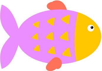 여름 바다 풍경과 다양한 해양 생물, 물고기, 불가사리, 갈매기, 문어, 파도 등 시원하고 청량한 해양 느낌의 스톡 이미지 세트