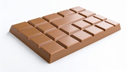 Fototapeta premium chocolate bar on white background