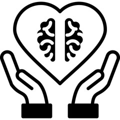 Brain With Heart mixed icon