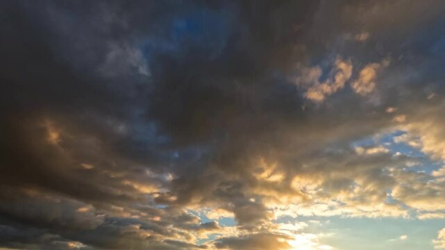 timelapse clip of beautiful sunset cloudiness clouds for weather forecast