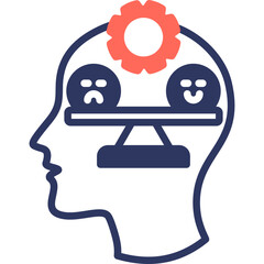 Emotional Balance mixed color icon