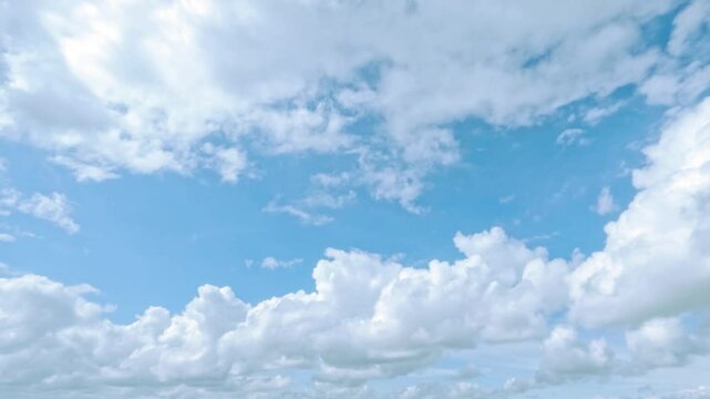 timelapse of huge clouds for weather forecast