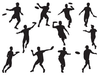 FRISBEE PLAYER SILHOUETTE