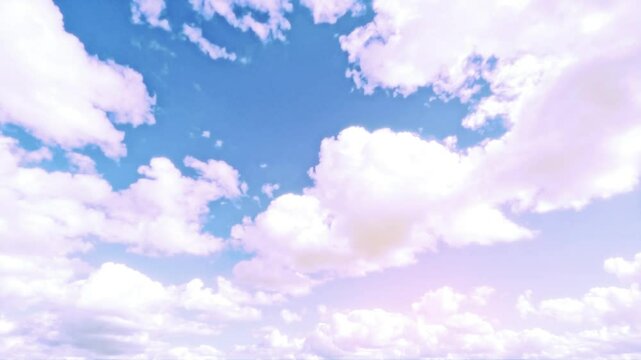 timelapse of cute light pink sunrise clouds