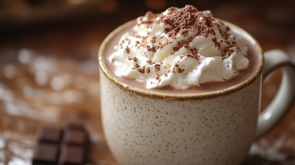 Warm, creamy hot chocolate