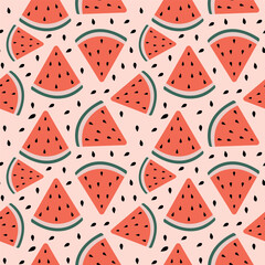 Banana Pear Fruit Vector Seamless Pattern illustration Design