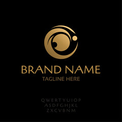 Abstract circle emblem, vector illustration